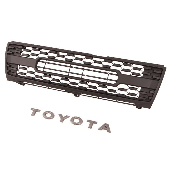 Front Grille For Tacoma 1997-2000 Grill Bumper Mesh w/Letter Matte Black