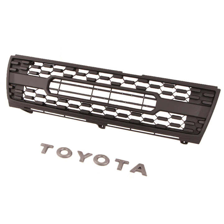 Front Grille For Tacoma 1997-2000 Grill Bumper Mesh w/Letter Matte Black