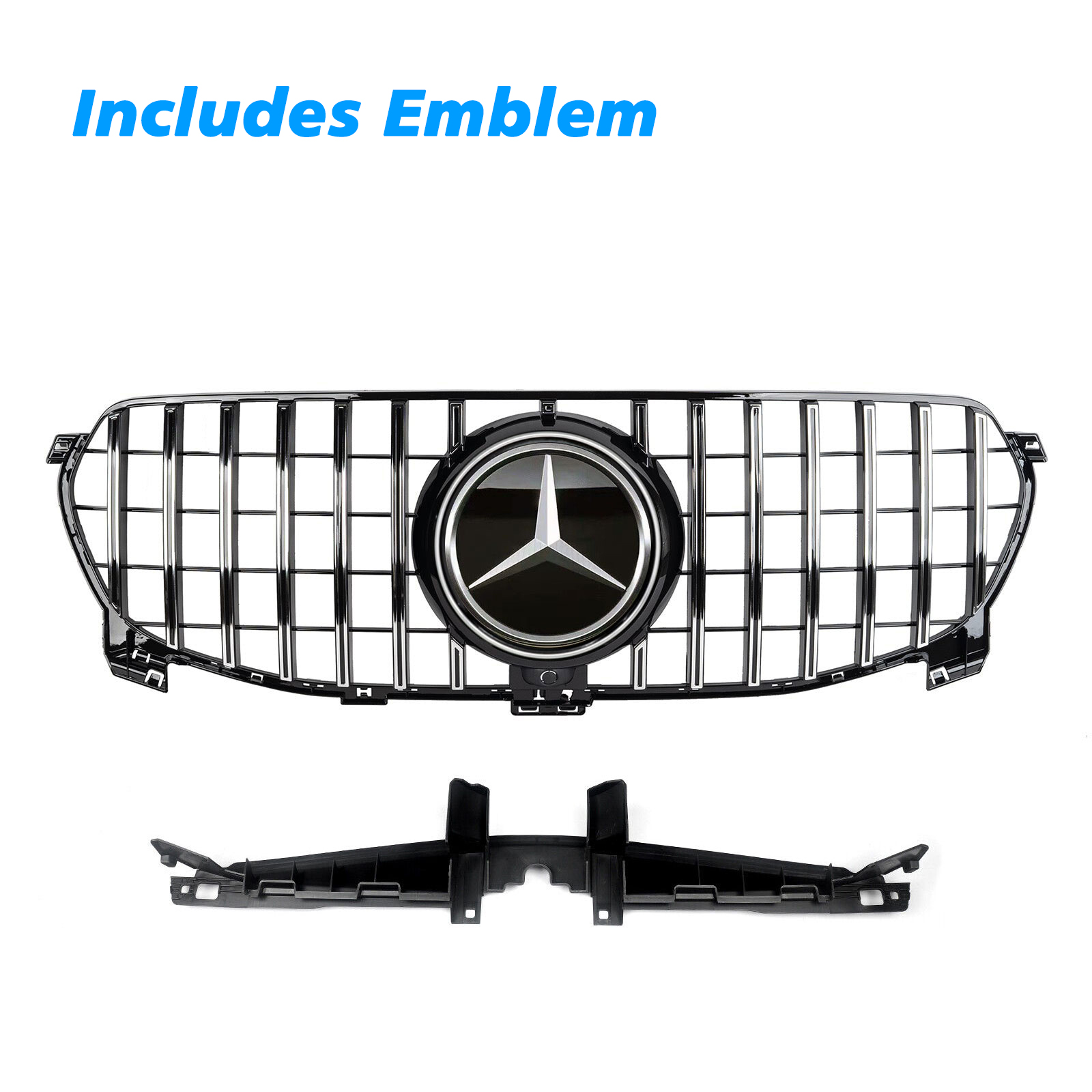  GT R Front Bumper Grille For Mercedes Benz W167 GLE-CLASS GLE350 GLE450 2020-2022