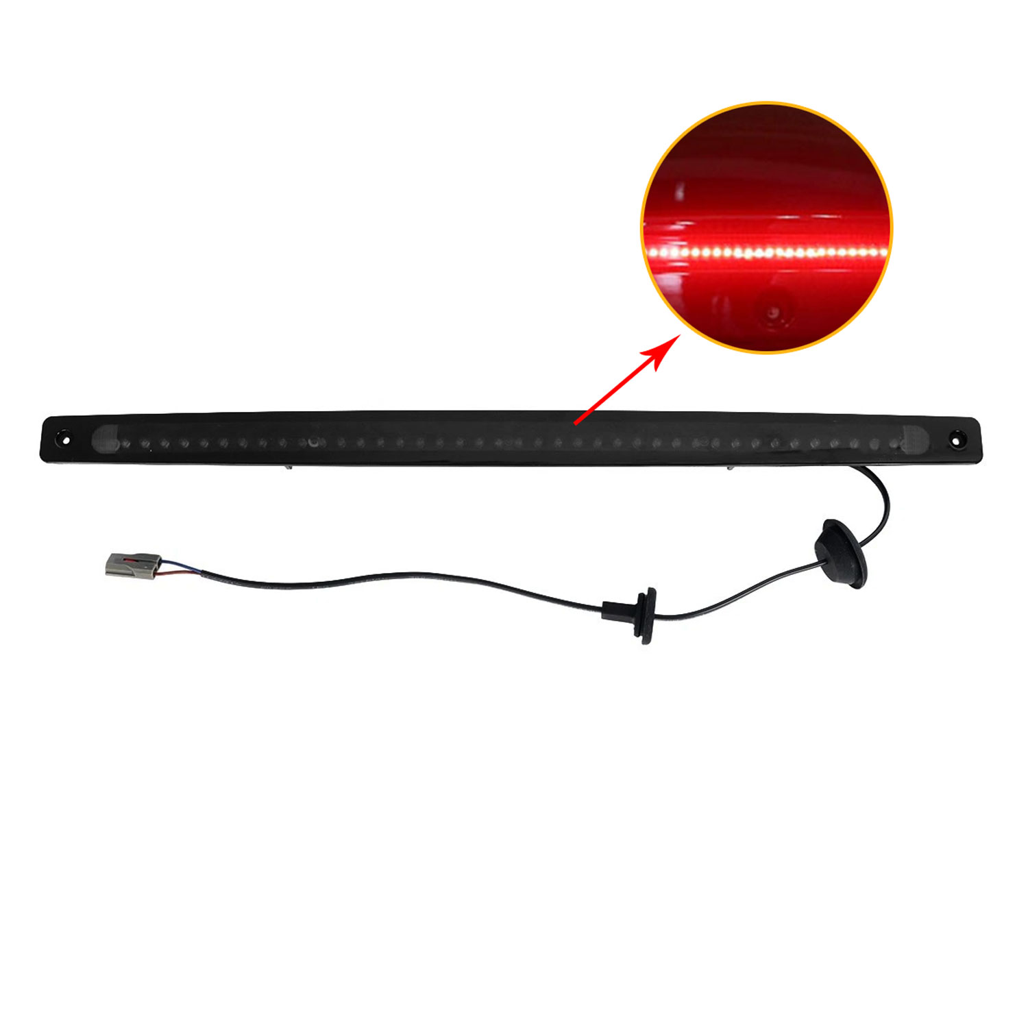 For 2003-2004 Ford Mustang Cobra Smoke LED Rear Third 3rd Brake Light Lamp