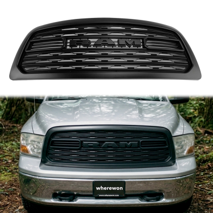 Front Grill For 2009-2012 Dodge Ram 1500 LTD Style Grille with Letters