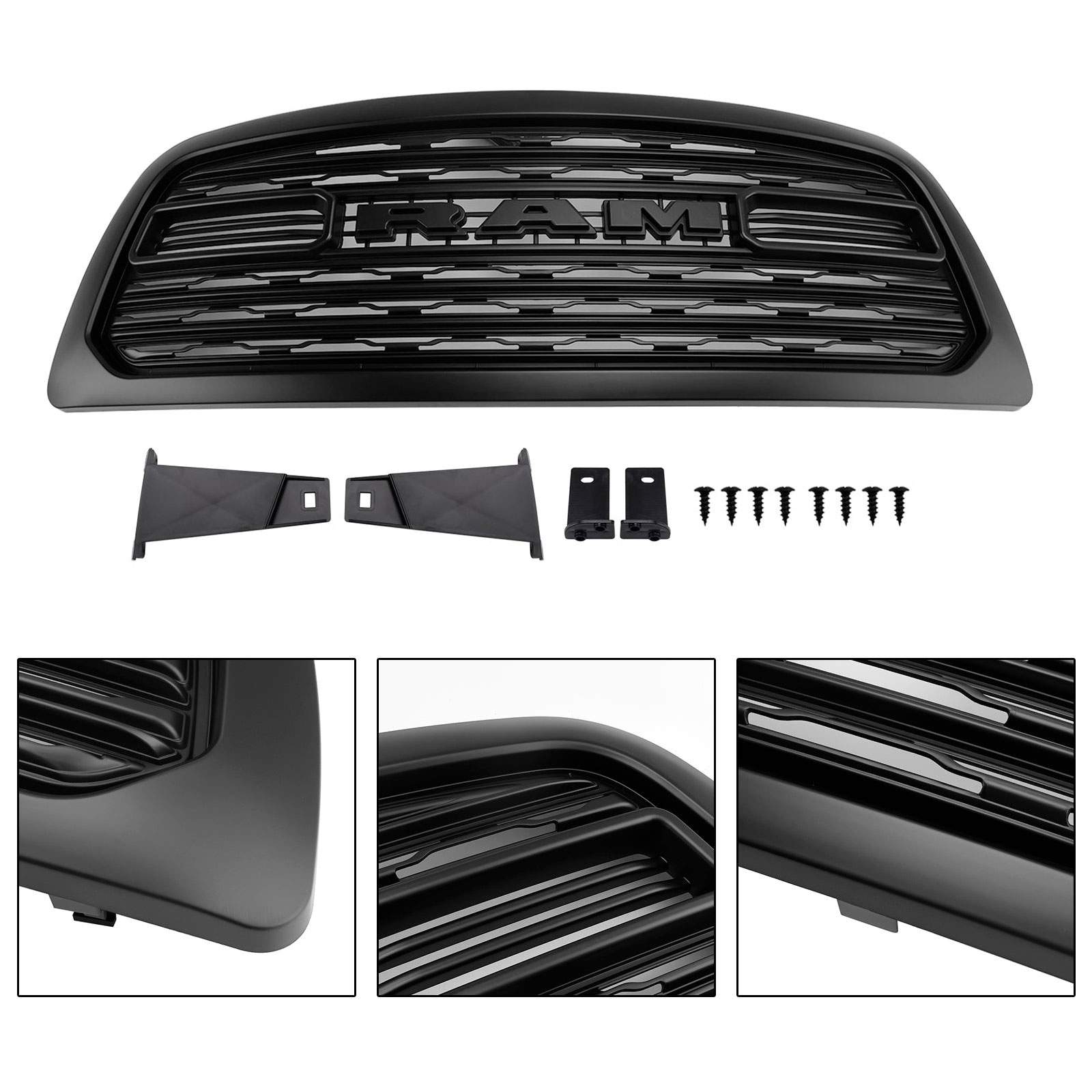 Front Grill For 2009-2012 Dodge Ram 1500 LTD Style Grille with Letters