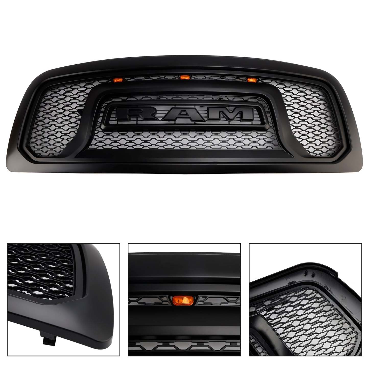 For 2009-2012 Dodge RAM 1500 Front Grille Rebel Style Grill With Letters 