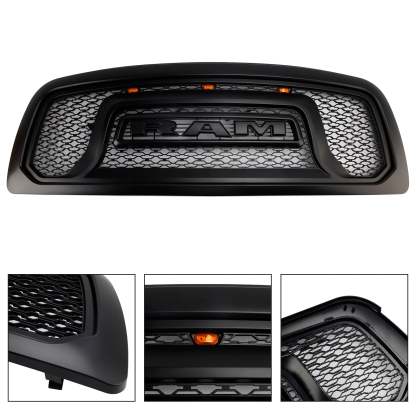 For 2009-2012 Dodge RAM 1500 Front Grille Rebel Style Grill With Letters 