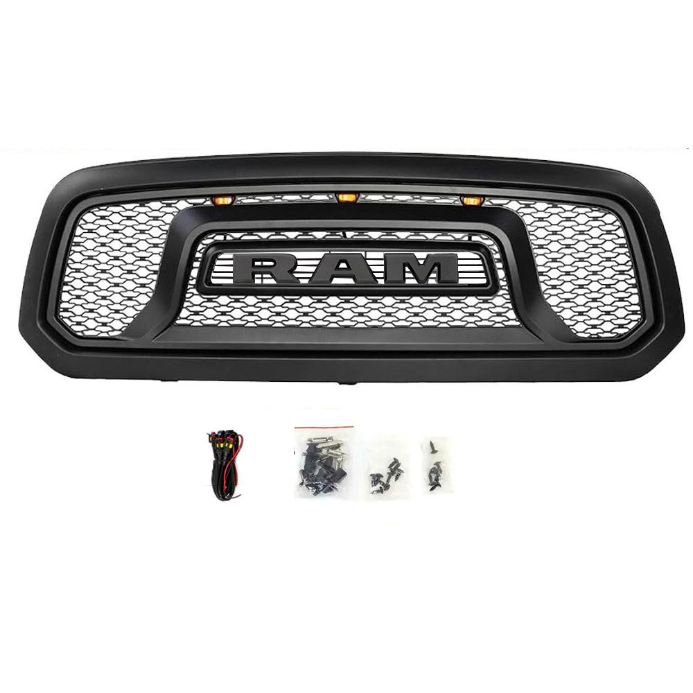 For 2013-2018 Dodge RAM 1500 Rebel Style Front Grille w/ Letter