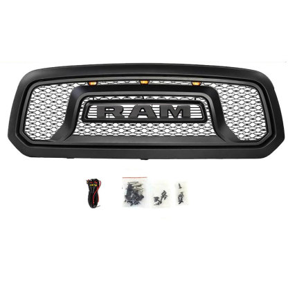 For 2013-2018 Dodge RAM 1500 Rebel Style Front Grille w/ Letter