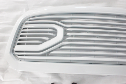 For 2013-2018 Dodge Ram 1500 Front Grill Upgrade Big Horn Style Grille Mesh Glossy White