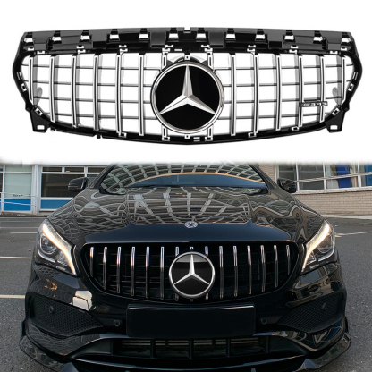 For 2013-2019 Mercedes Benz W117 CLA-Class CLA250 CLA200 Grill Panamericana GTR Front Grille Chrome 