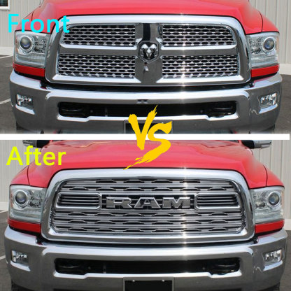 Chrome Front Grille For 2013-2018 Dodge Ram 2500 Grill LTD Style w/Letter