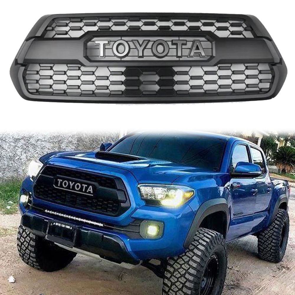 For 2016 2017 2018 2019 2020 2021 2022 2023 Toyota Tacoma Trd Pro Front Grill Matte Black Grille With Letter