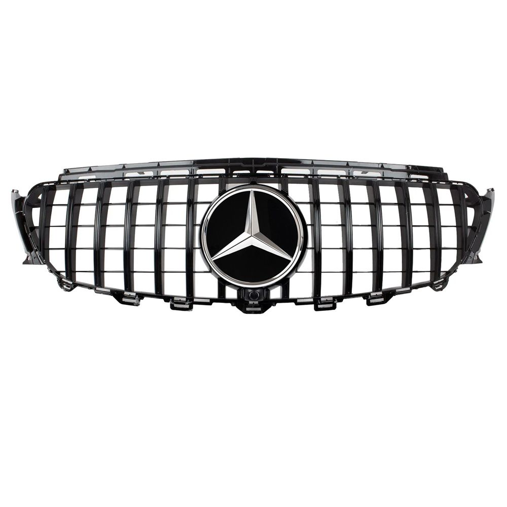 GT Style Grille Gloss Black For 2016-2020 Mercedes Benz W213 E CLASS E200 E300 E350 E43