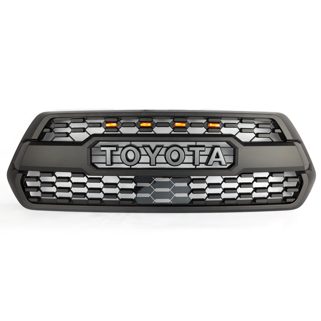 Front Grill For 2016-2023 Toyota Tacoma TRD Pro Grille With LED Lights