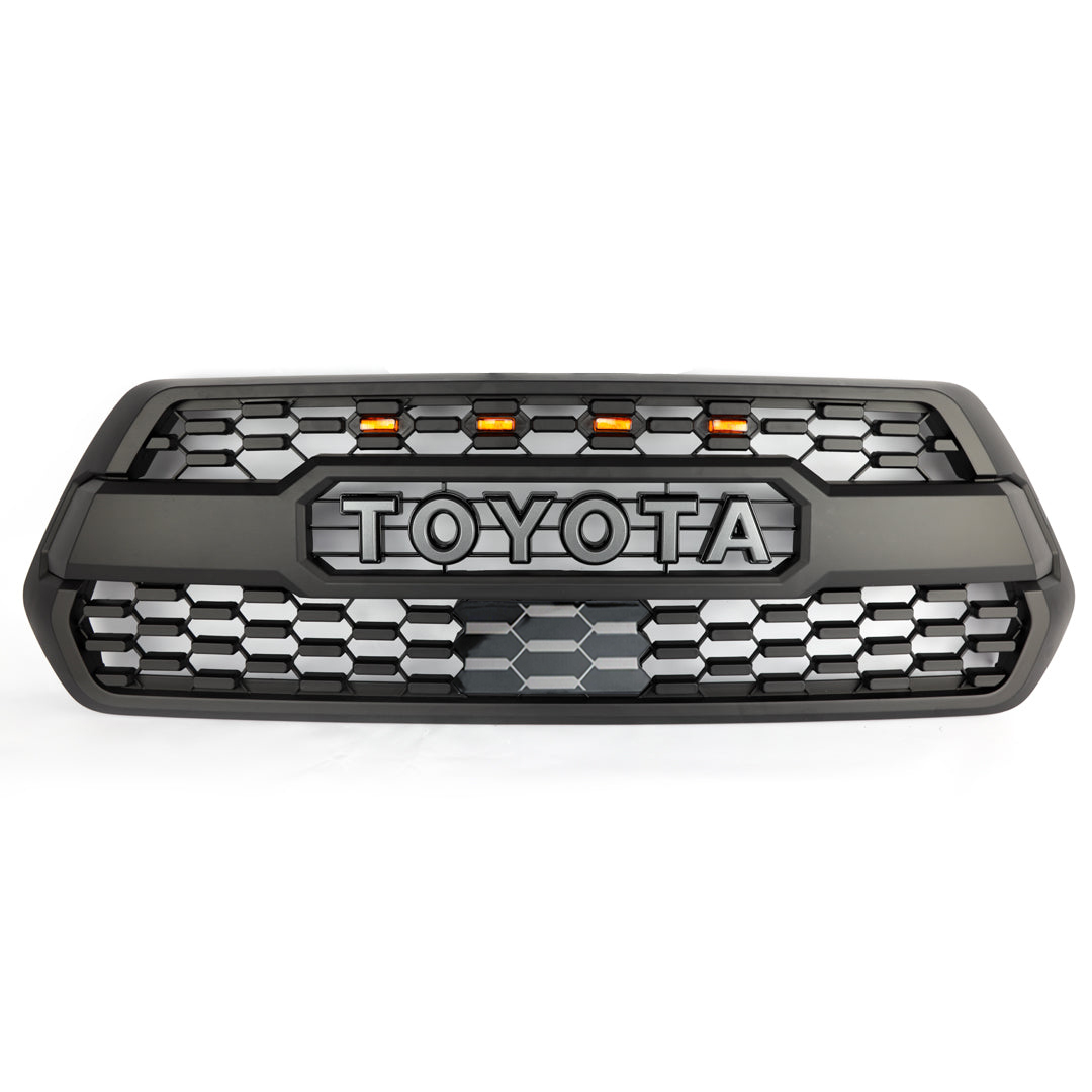 Front Grill For 2016-2023 Toyota Tacoma TRD Pro Grille With LED Lights