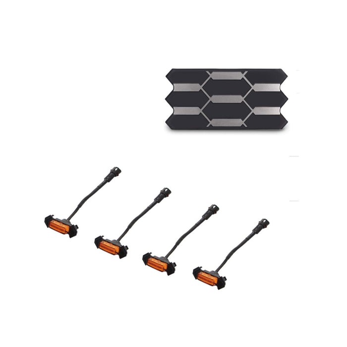 Front Grill For 2016-2023 Toyota Tacoma TRD Pro Grille With LED Lights