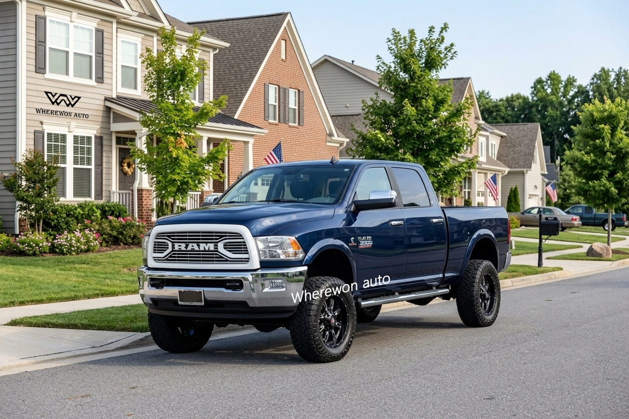 For 2013-2018 Dodge Ram 2500 3500 Grille Big Horn Style Front Grill Bright White Mesh with Letter