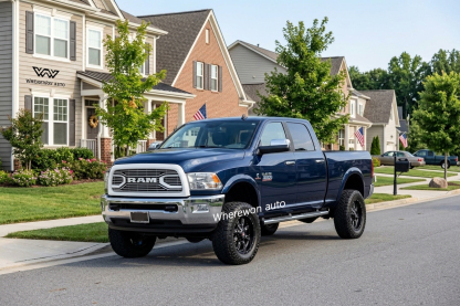 For 2013-2018 Dodge Ram 2500 3500 Grille Big Horn Style Front Grill Bright White Mesh with Letter