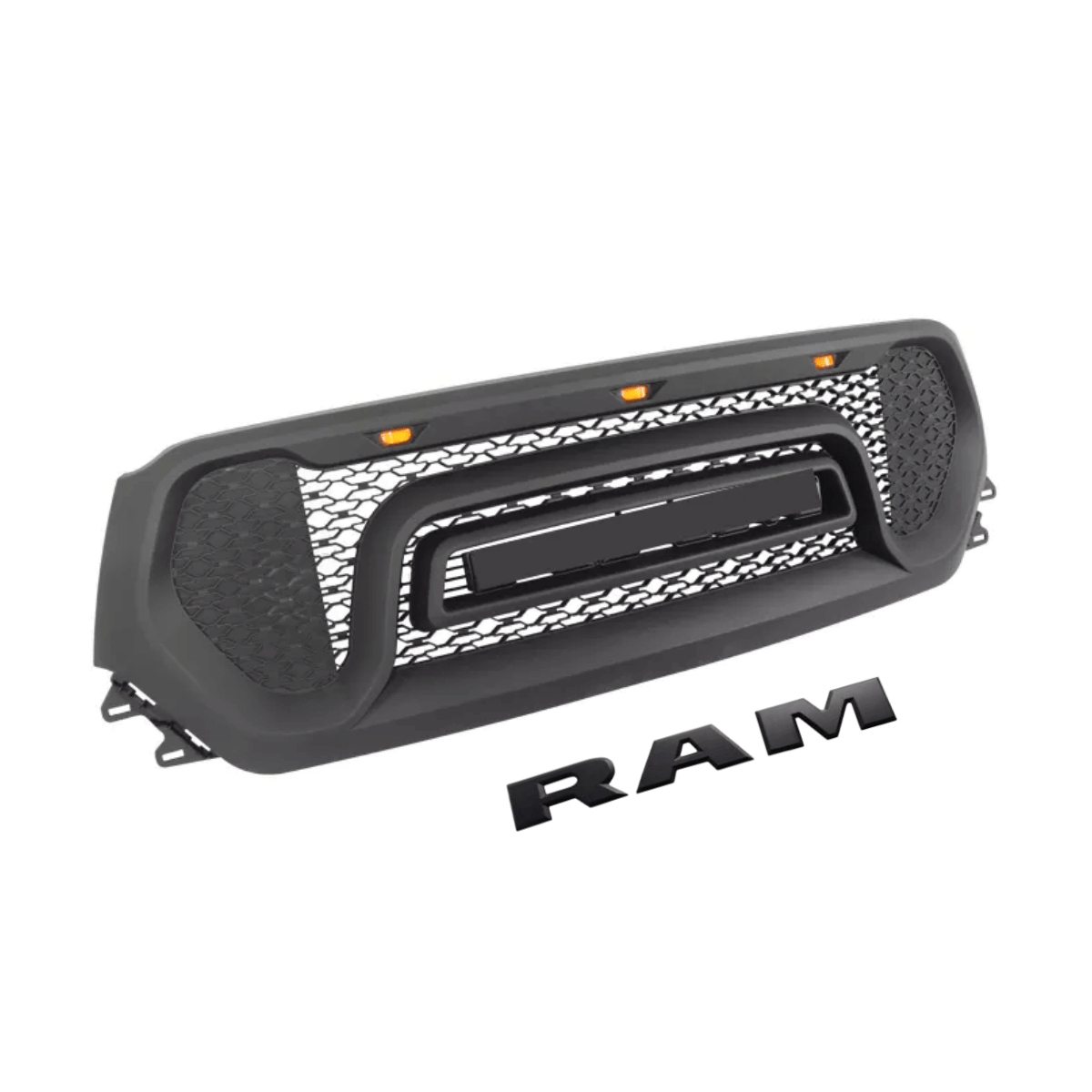 Rebel Style Grill For 2019 2020 2021 Dodge Ram 1500 Grille w/ Letter