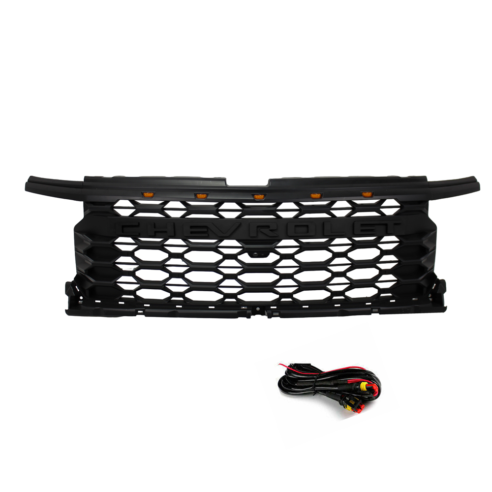 For 2022-2024 Chevrolet Silverado 1500 Front Grill W/ Camera Hole