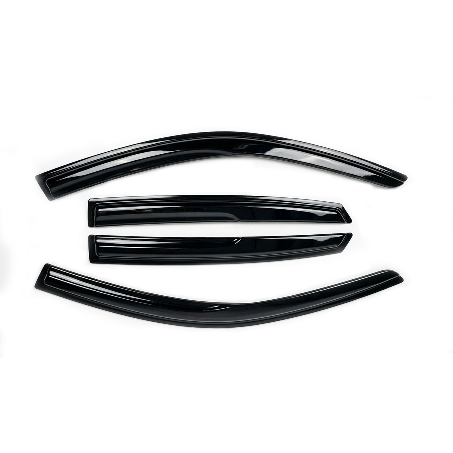 Window Visors Rain Glossy Black Guards Shield for 2022-2026 Honda Civic Sedan