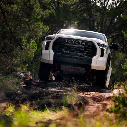 For 2022-2023 Toyota Tundra TRD PRO Front Bumper Grille Grill W/ LED Lights Matte Black