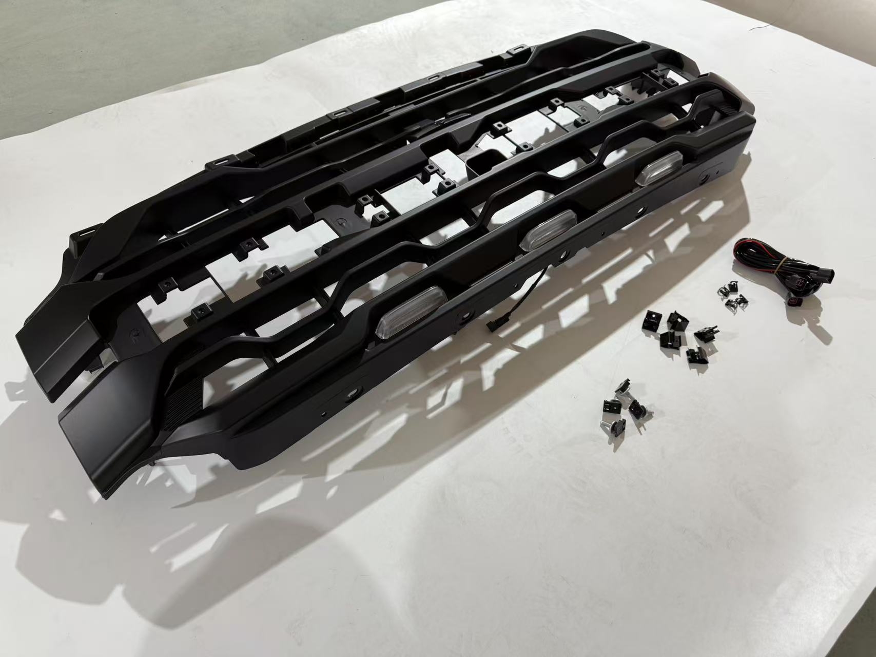 For 2024-2025 Ford F150 Grill Raptor Style Front Grille With LED Light & Letter