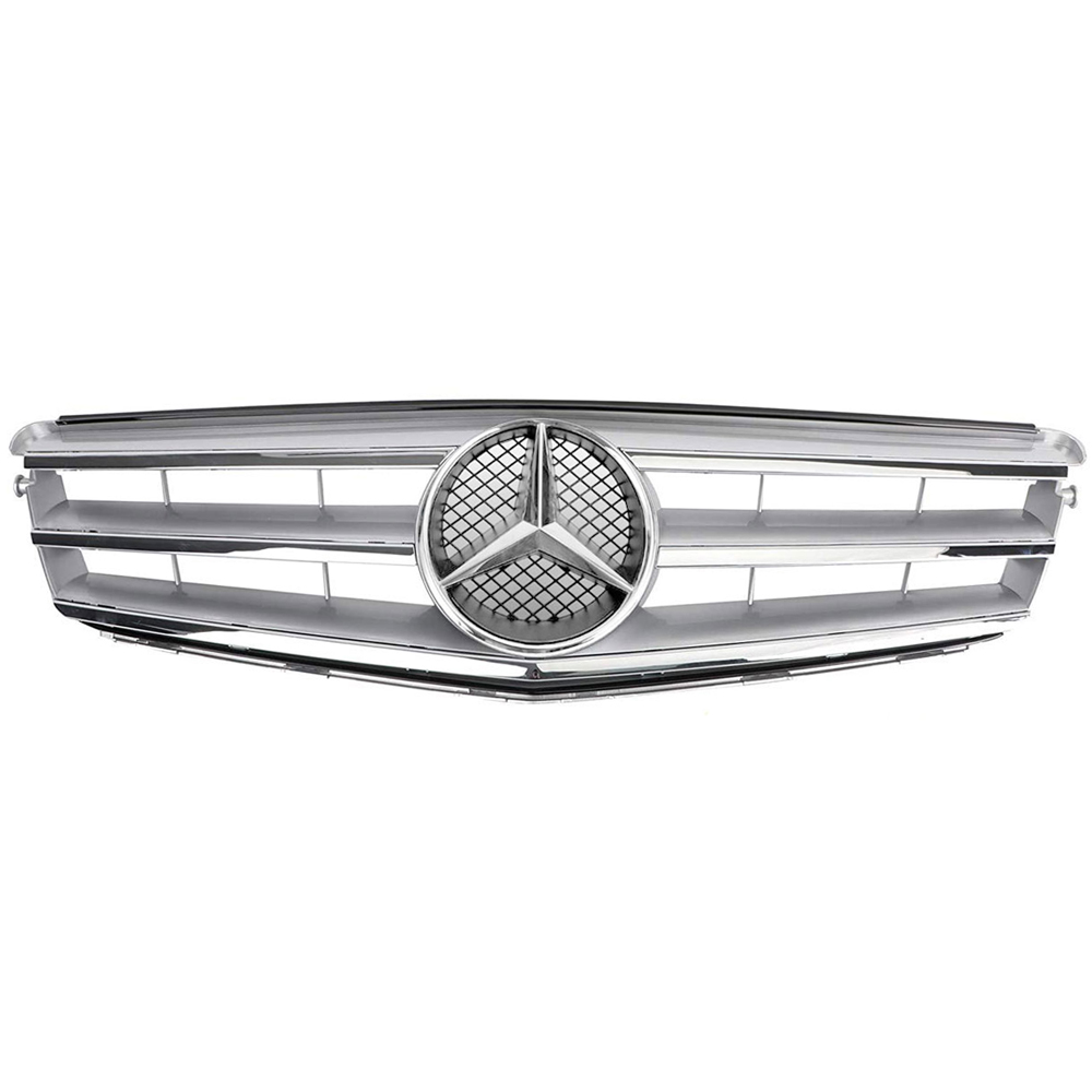 For 2008-2014 Mercedes Benz C-Class W204 C250 C300 C350 Grille Front Grill W/ Star Emblem