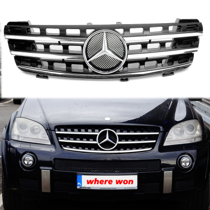 ]For Mercedes Benz W164 ML320 ML350 ML550 Grill 2005-2008 Front Grille W/Emblem