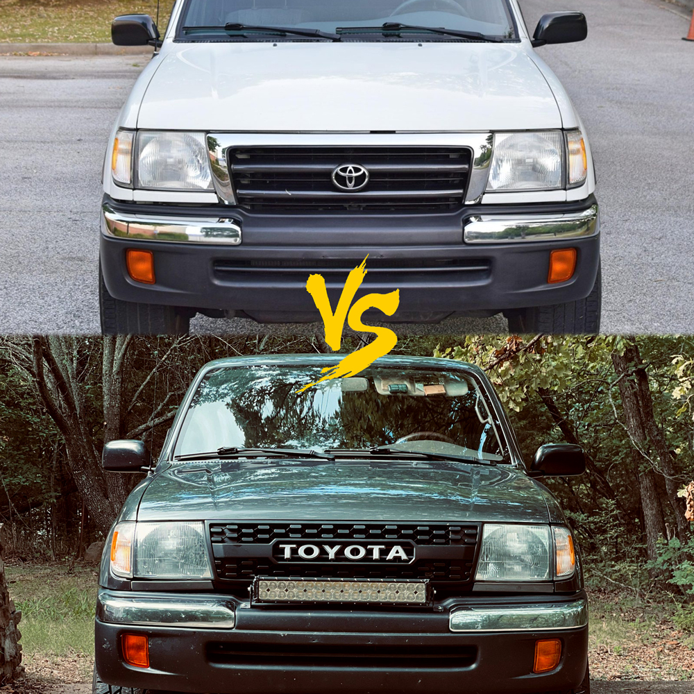 🎃Halloween Sale🕷️🕸️ Front Grille For Toyota Tacoma 1997 1998 1999 2000 Grill  with Letter Matte Black