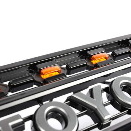 For 2016-2022 Tacoma TRD Pro Front Grille Bumper Hood Matte Black Grill W/Letter