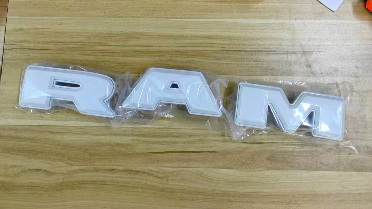 For 2013-2018 Dodge Ram 2500 3500 Grille Big Horn Style Front Grill Bright White Mesh with Letter