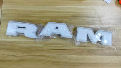 For 2013-2018 Dodge Ram 2500 3500 Grille Big Horn Style Front Grill Bright White Mesh with Letter