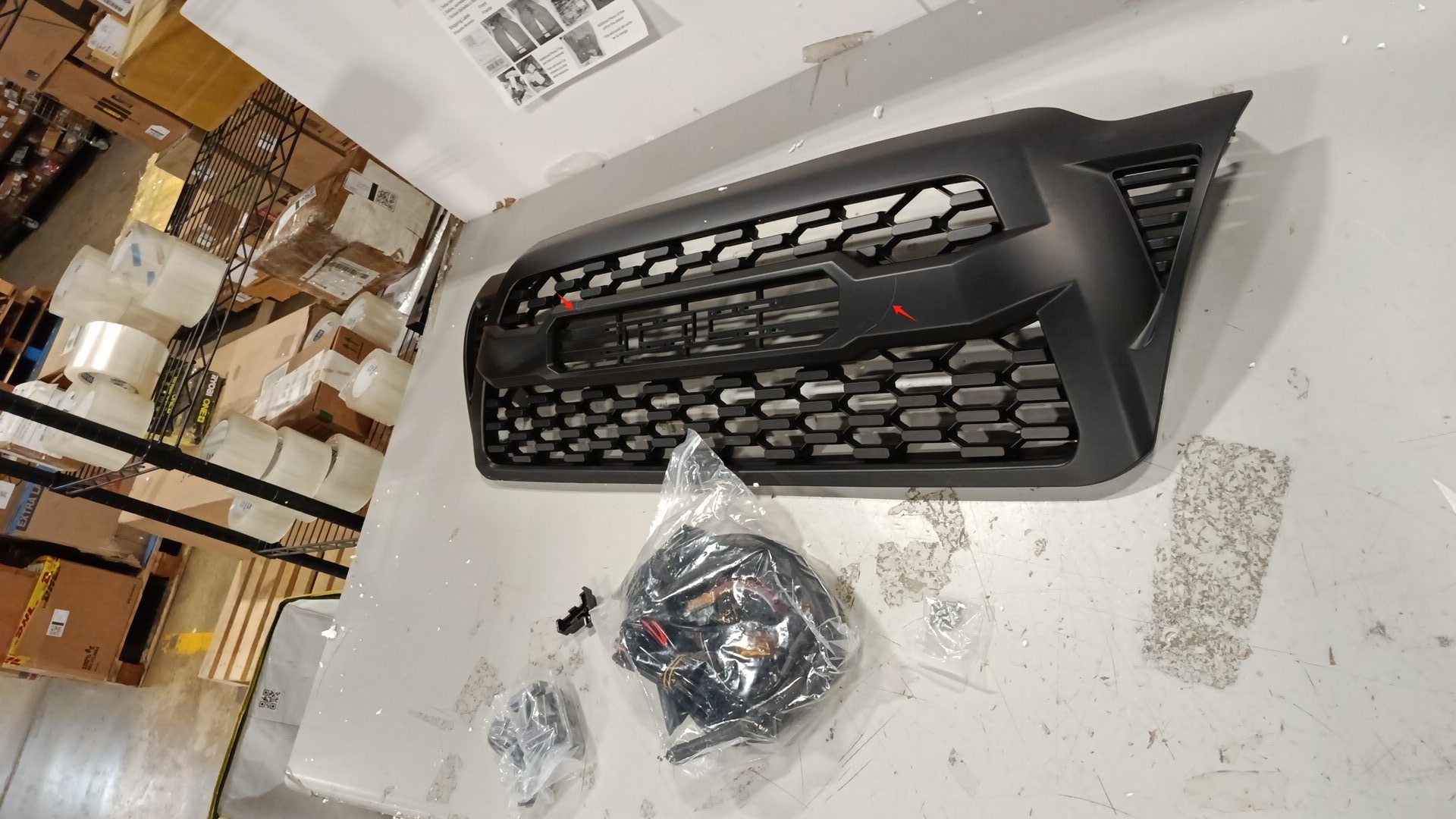 Used Front Grille with LED Lights & Letter For Toyota Tacoma 2005-2011