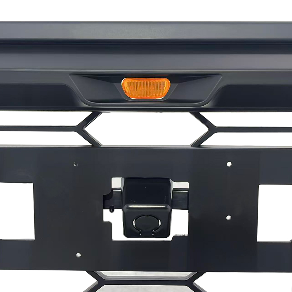 For 2021-2023 Ford Bronco Grill Raptor Style Front Bumper Grille With LED Lights Matte Black