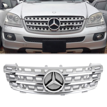 Front Grille For 2005-2008 Mercedes Benz W164 ML-Class ML320 ML350 ML550 Grill W/Emblem