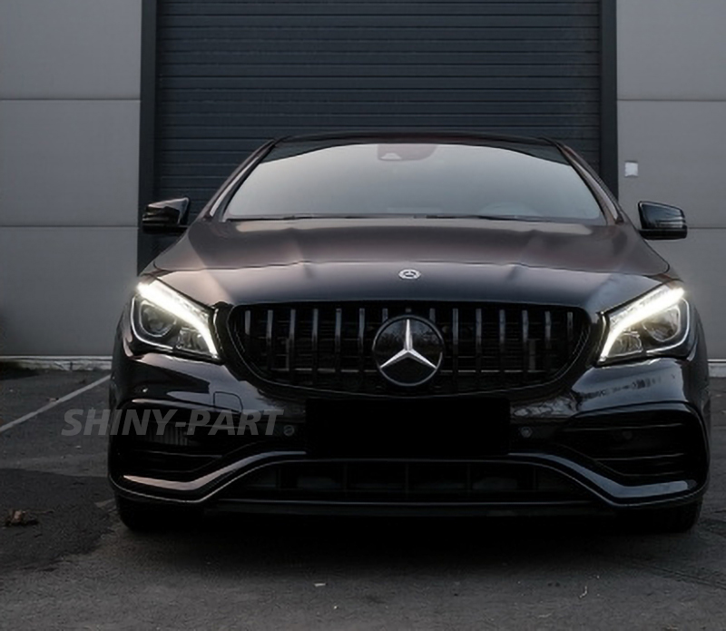 GT R Front Grill W/Emblem For Mercedes Benz W117 CLA Class CLA250 2013-2019