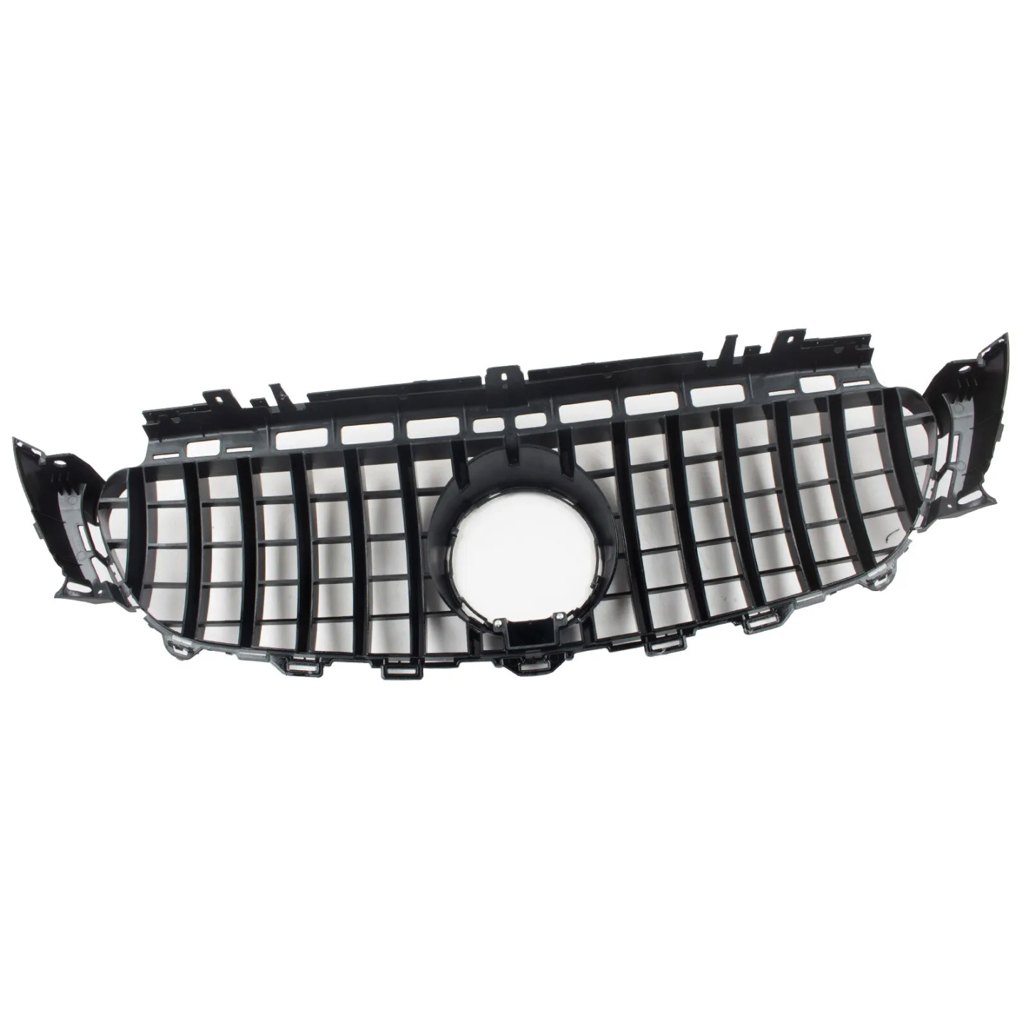 GT R Grille Fit Mercedes Benz W213 E-CLASS 2016-2020 W/ Camera Hole Black