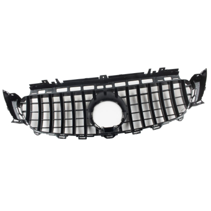 GT R Grille Fit Mercedes Benz W213 E-CLASS 2016-2020 W/ Camera Hole Black