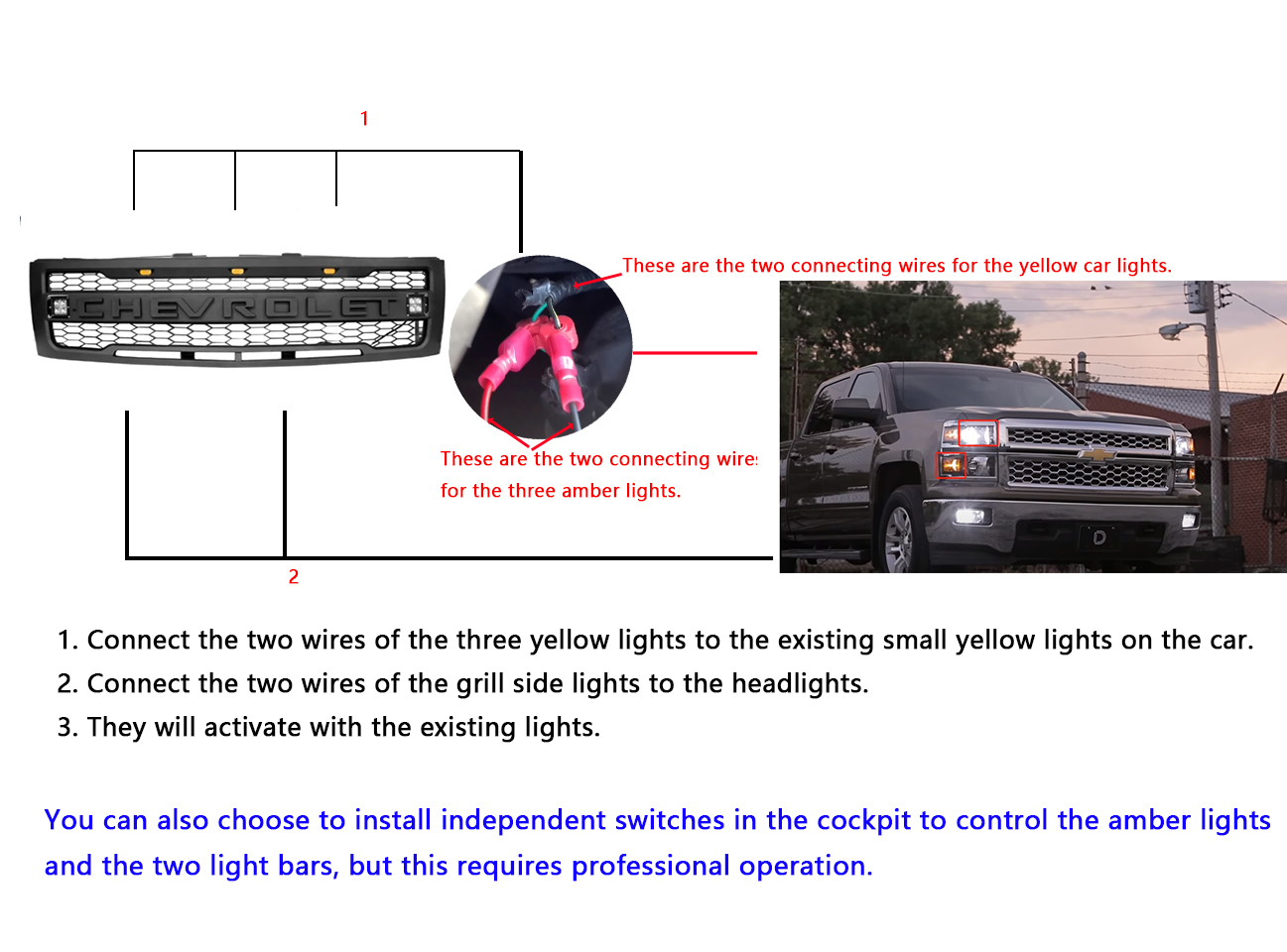 2014-2015 CHEVROLET Silverado 1500 Front Grill W/Letter Matte Black