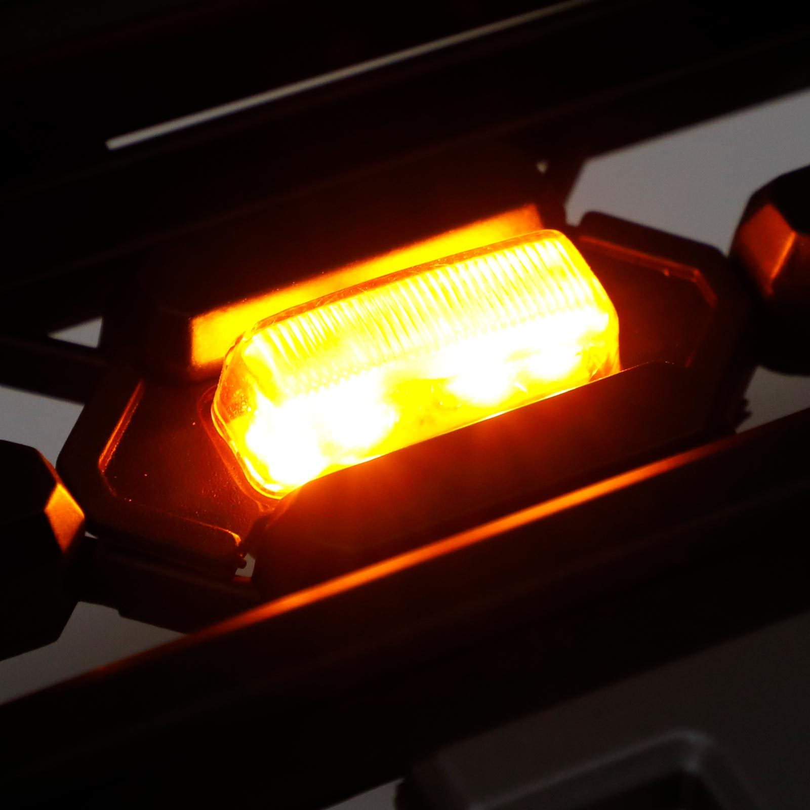 Front Grille For Tacoma 2001-2004 Grill Bumper Mesh w/LED Lights w/Letter Matte Black