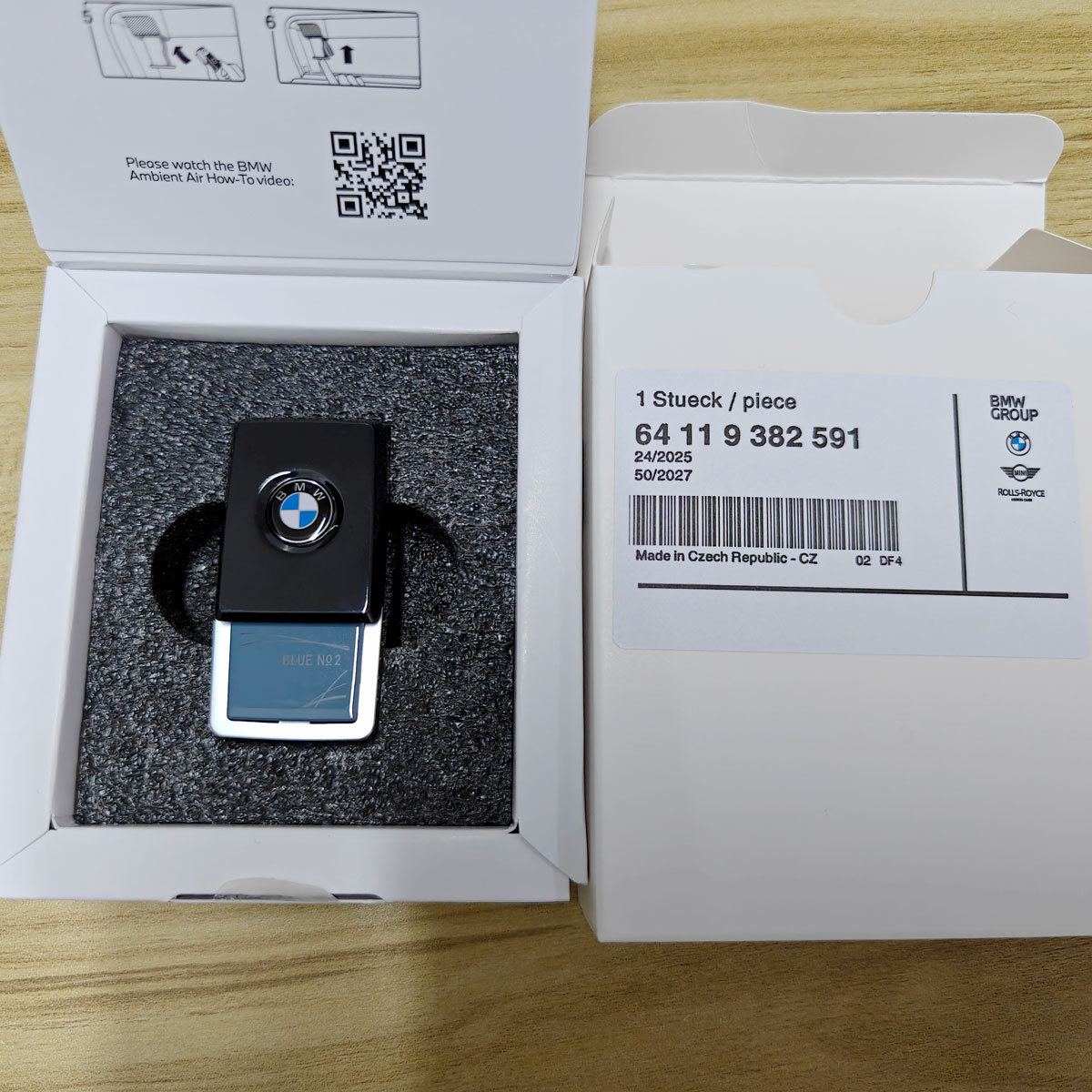 Genuine BMW Ambient Air Scent Blue Suite No. 2 - 64119382591