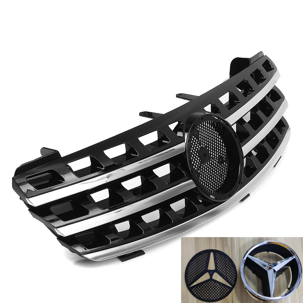 ]For Mercedes Benz W164 ML320 ML350 ML550 Grill 2005-2008 Front Grille W/Emblem