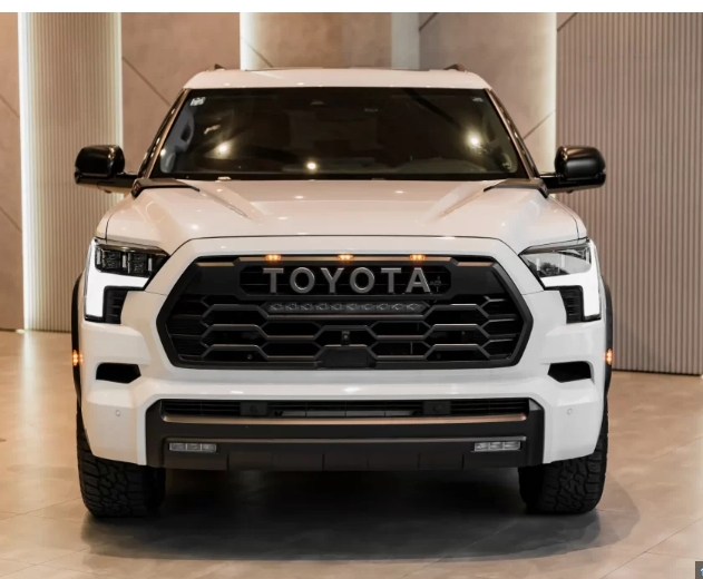 For 2023-2025 Toyota Sequoia Grill TRD PRO Front Grille With LED Light & Letter