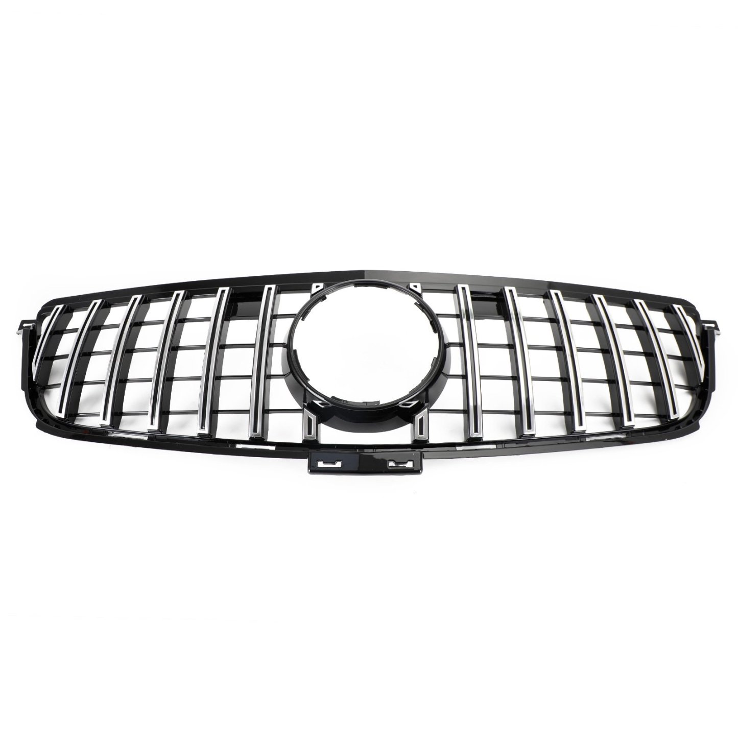GT Style Front Grille Chrome Black For Mercedes Benz W166 2012-2015 ML350 ML400 ML550 AMG