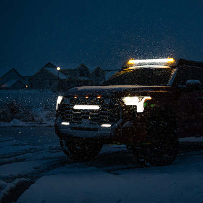 Front Grille For 2022-2023 Toyota Tundra Trd Pro Grill W/ Light & Letter