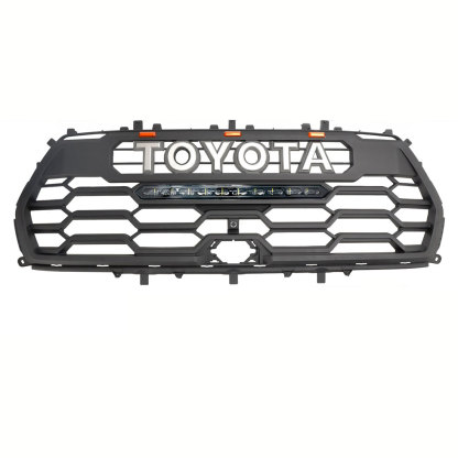 For 2023-2025 Toyota Sequoia Grill TRD PRO Front Grille With LED Light & Letter