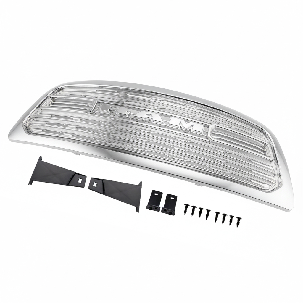 Chrome Front Grille For 2009-2012 Dodge Ram 1500 Grill LTD Style w/Letter
