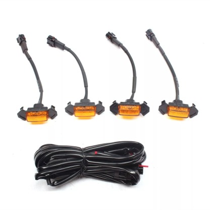 3x Amber Grill Lights for 2016-2022 Toyota Tacoma  Grill LED Lamps