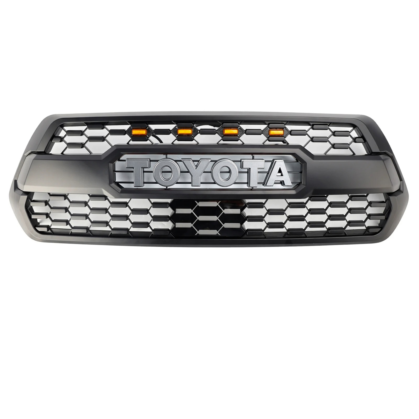 For 2016-2023 Toyota Tacoma Grill Trd Pro Style Front Grille W/ Light + Sensor Cover