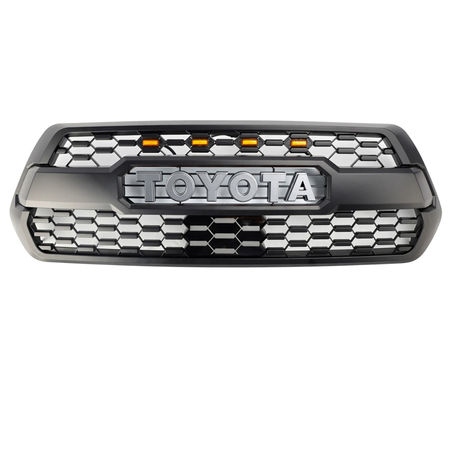 For 2016-2023 Toyota Tacoma Grill Trd Pro Style Front Grille W/ Light + Sensor Cover