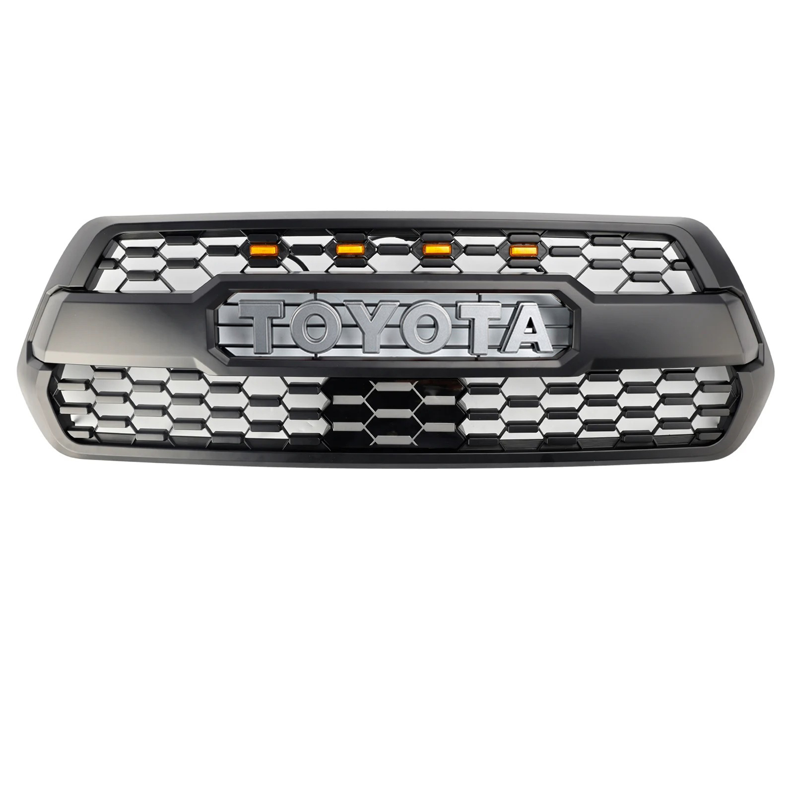 For 2016-2023 Toyota Tacoma Grill Trd Pro Style Front Grille W/ Light + Sensor Cover